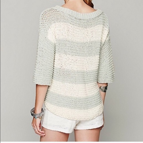 Free People Park Slope stripe sweater M - Picture 3 of 3